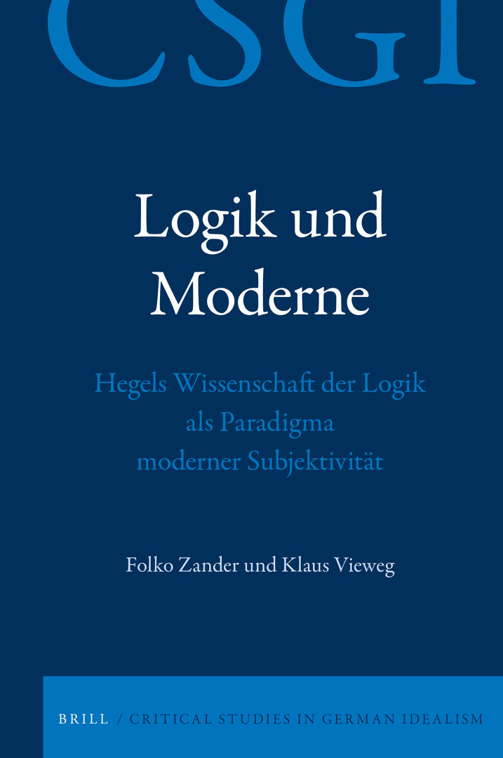 Cover image for Logik und Moderne ISBN 9789004468528