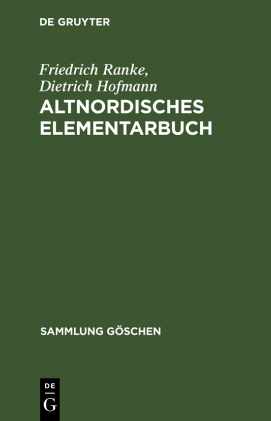 Altnordisches Elementarbuch