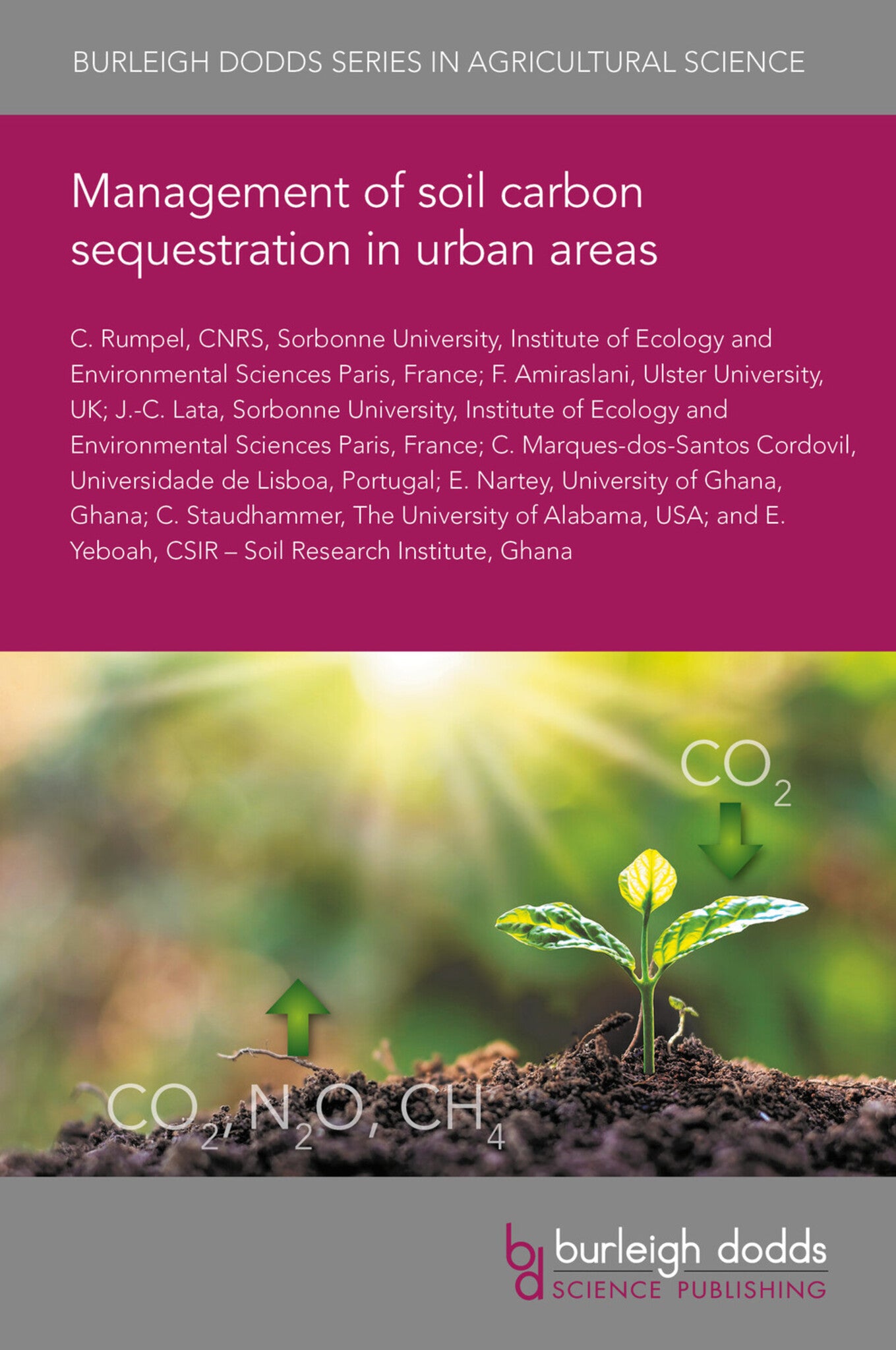 Cover image for Management of soil carbon sequestration in urban areas ISBN 9781801467155