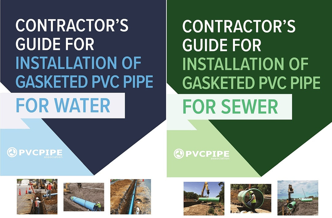 Cover image for Contractor's Guide for Installation of Gasketed PVC Pipe for Water / for Sewer ISBN 9780831136338