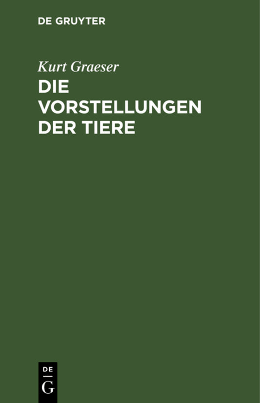 Die Vorstellungen der Tiere