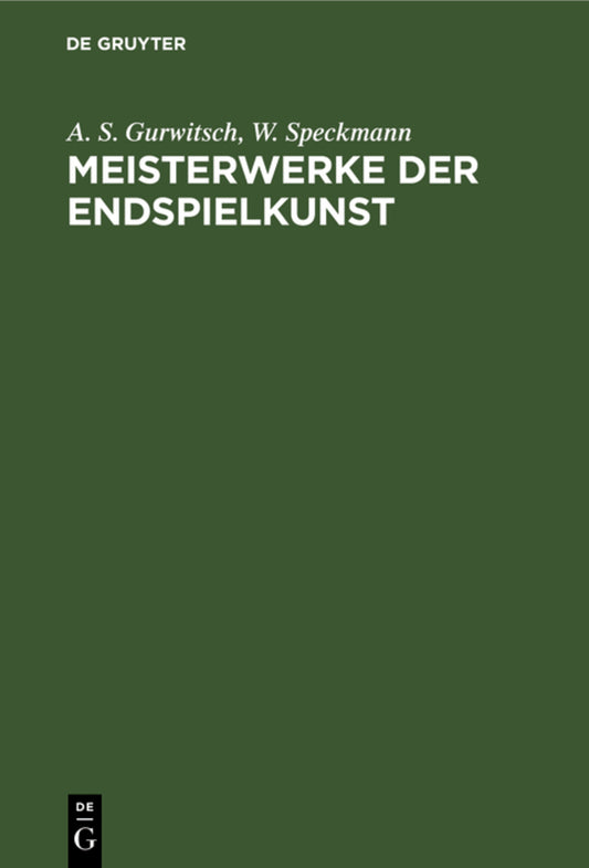 Meisterwerke der Endspielkunst