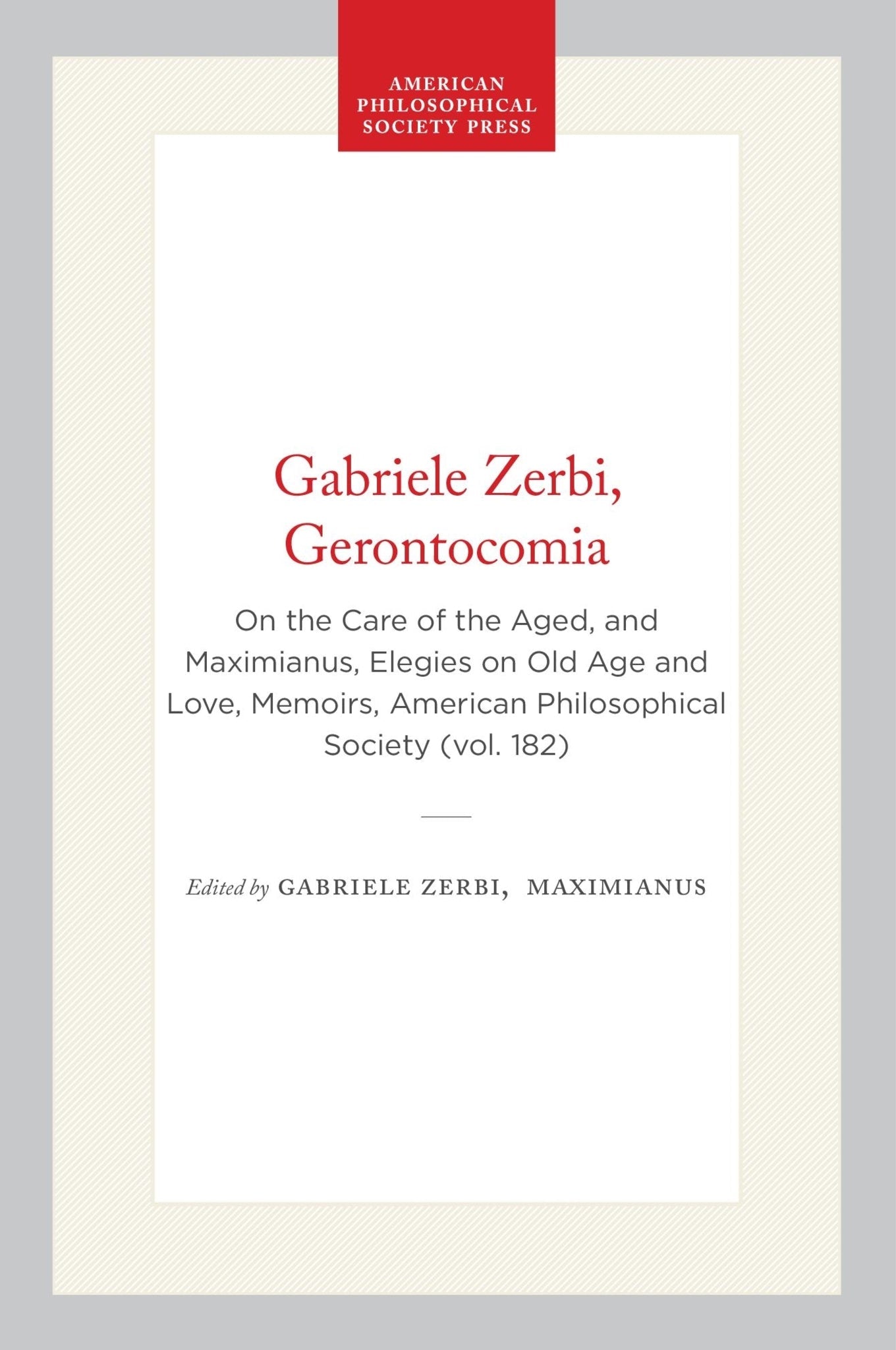 Gabriele Zerbi, Gerontocomia
