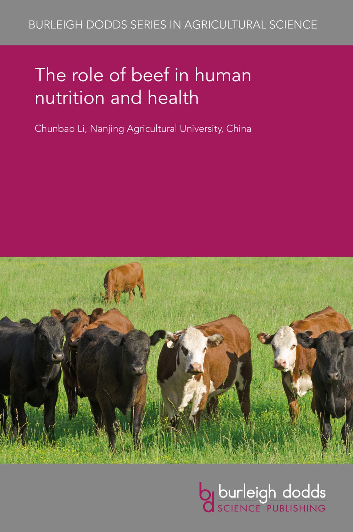 Cover image for The role of beef in human nutrition and health ISBN 9781838790462