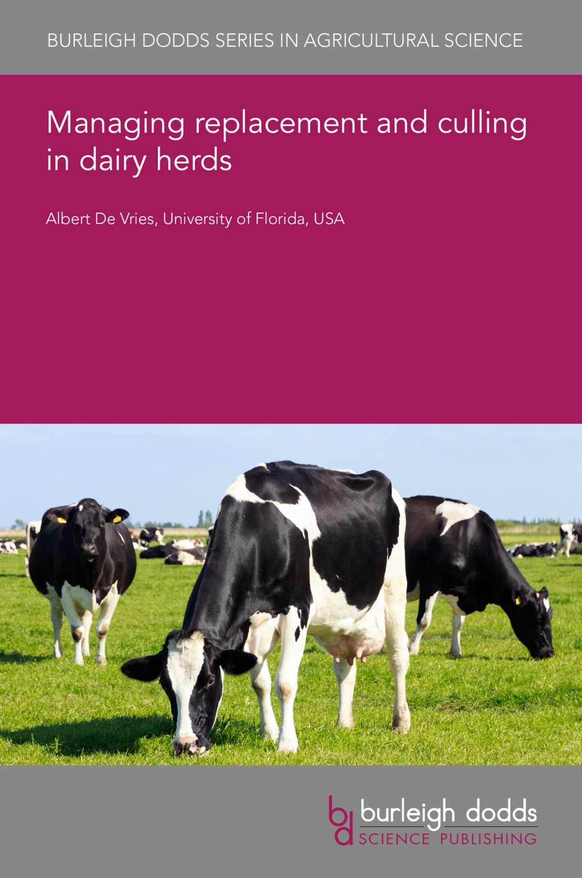 Cover image for Managing replacement and culling in dairy herds ISBN 9781801462334