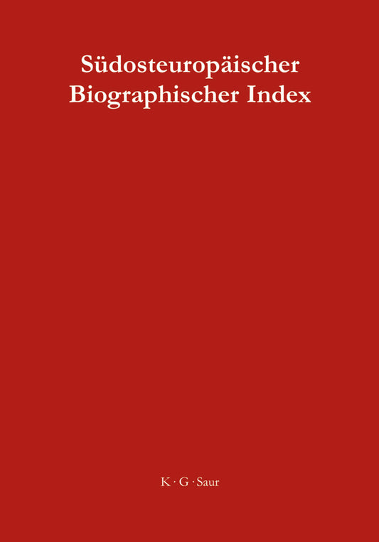 Südosteuropäischer Biographischer Index