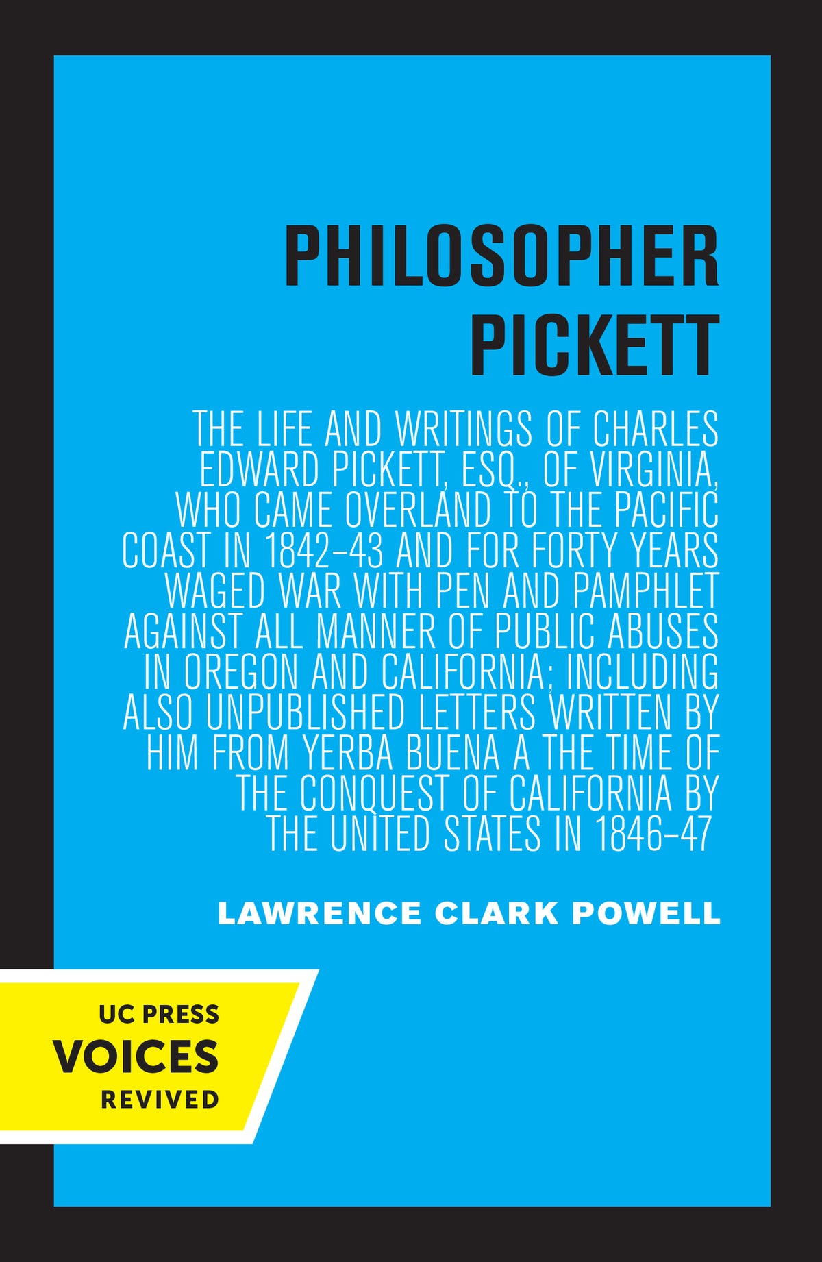 Cover image for Philosopher Pickett ISBN 9780520350175