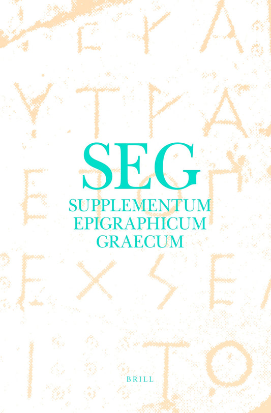 Supplementum Epigraphicum Graecum, Volume XXXIV (1984)