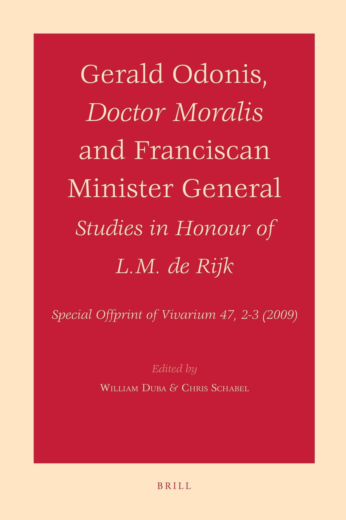 Gerald Odonis, Doctor Moralis and Franciscan Minister General
