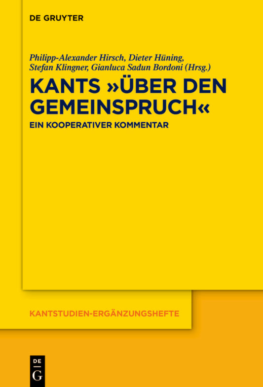 Kants »Über den Gemeinspruch«