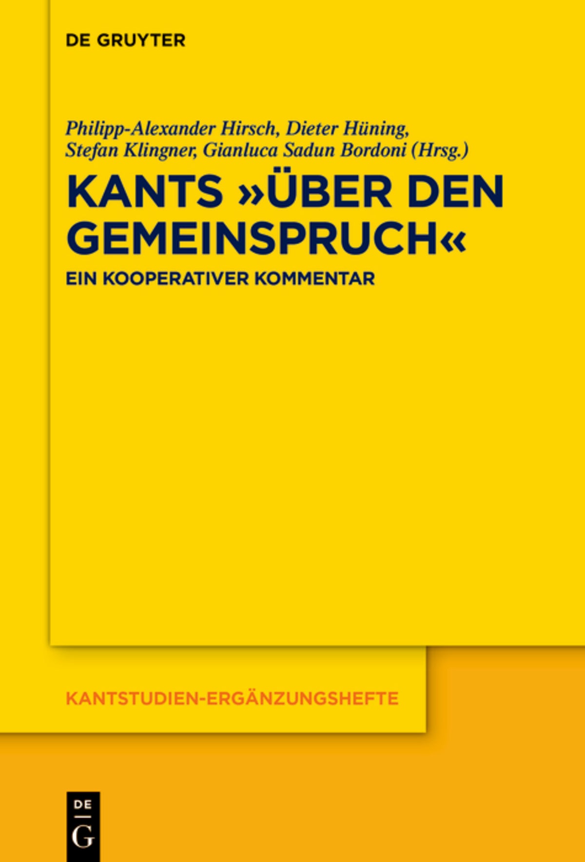 Kants »Über den Gemeinspruch«