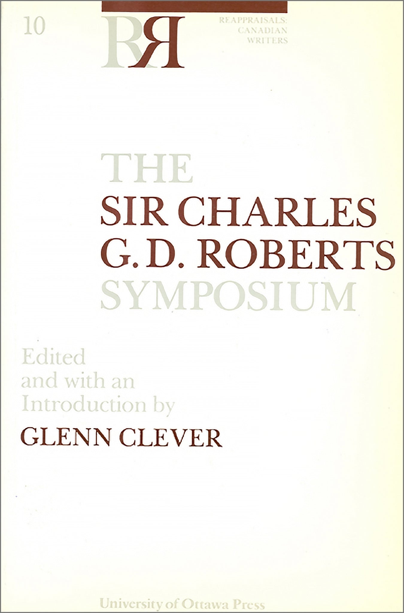 Cover image for The Sir Charles G.D. Roberts Symposium ISBN 9780776643908