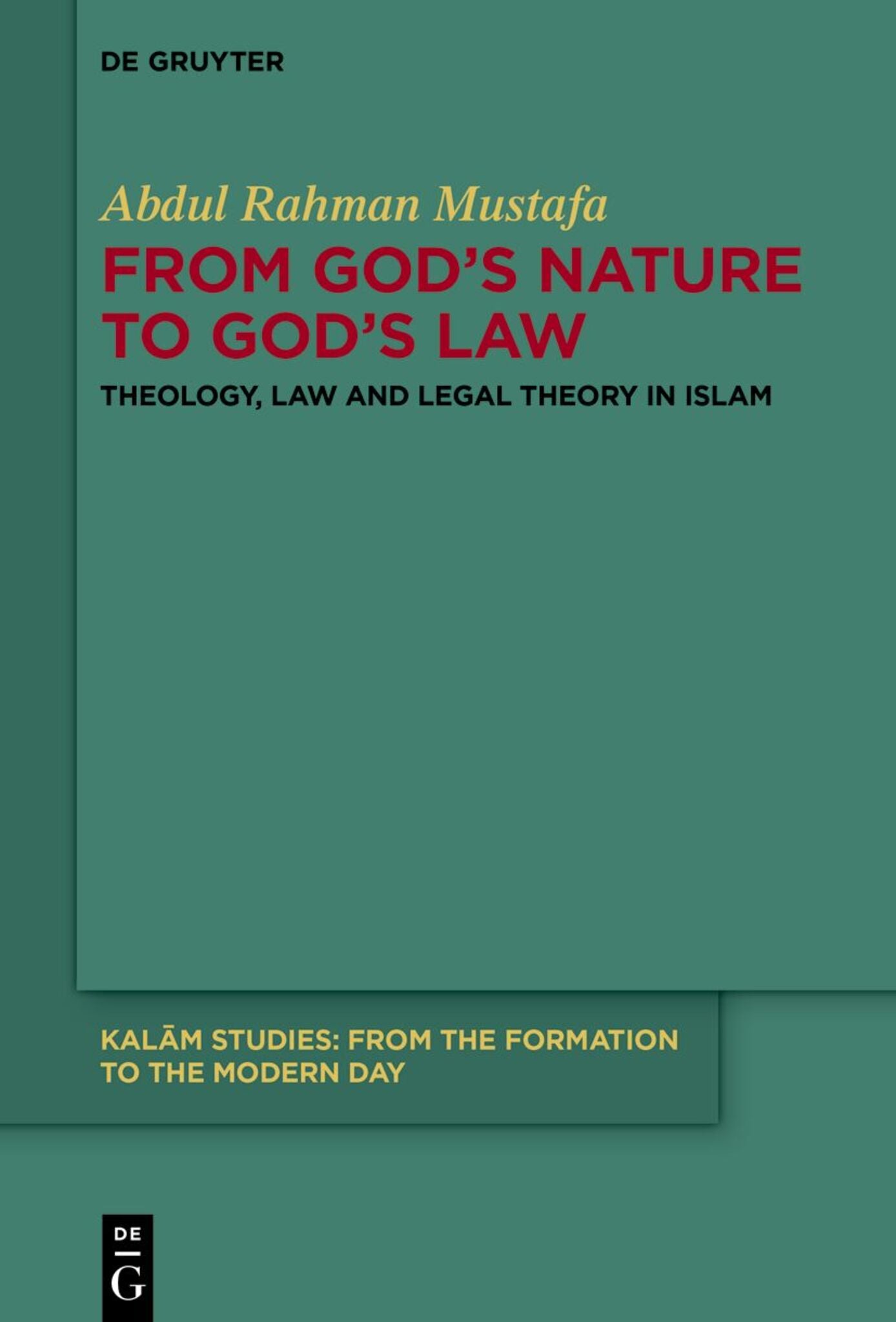 From God's Nature to God's Law