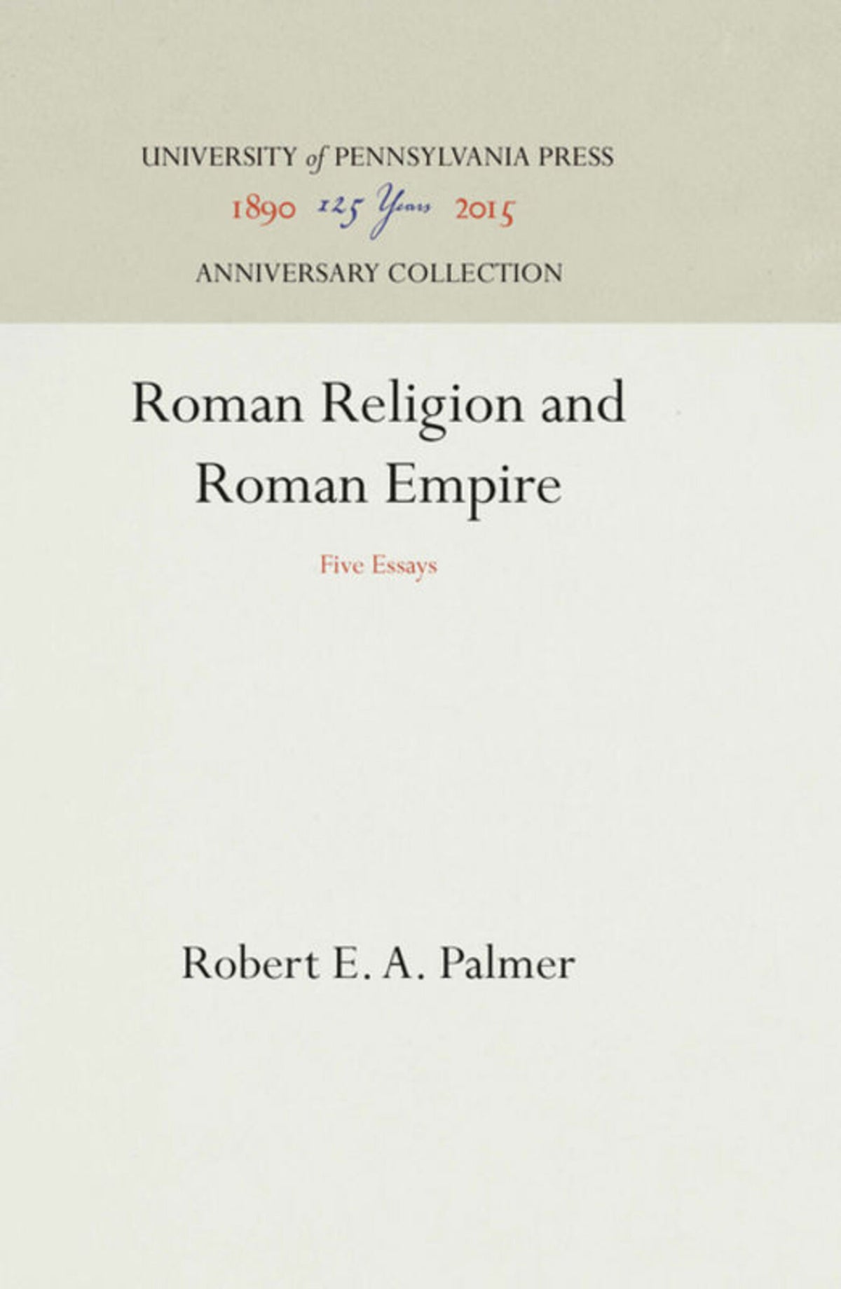 Cover image for Roman Religion and Roman Empire ISBN 9781512818352