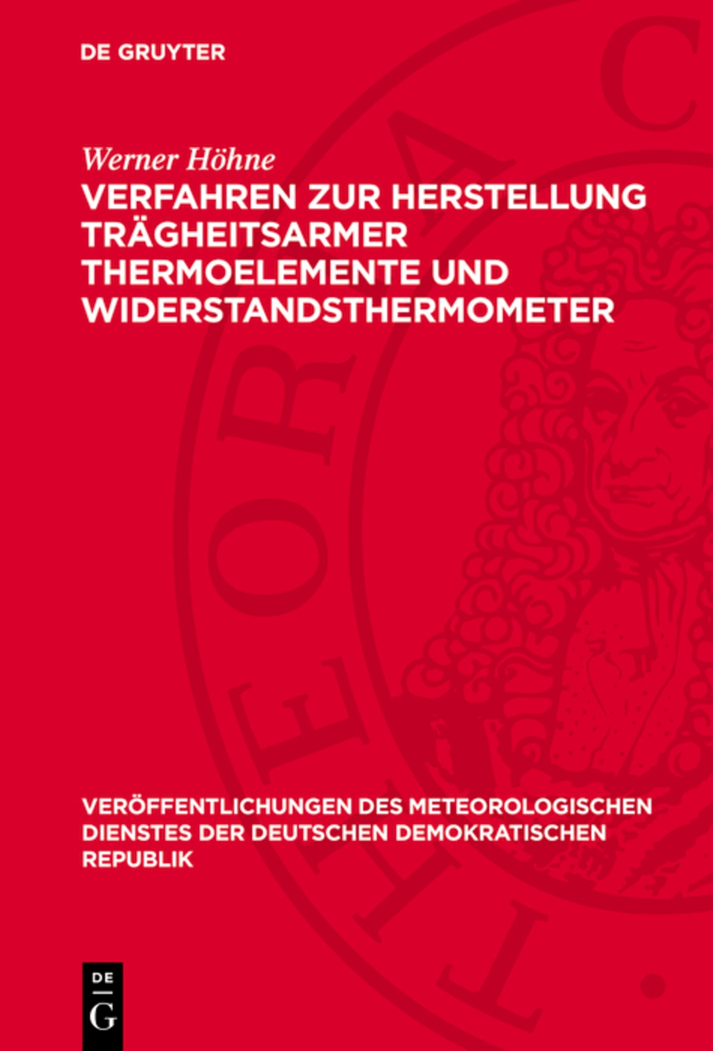 Verfahren zur Herstellung trägheitsarmer Thermoelemente und Widerstandsthermometer
