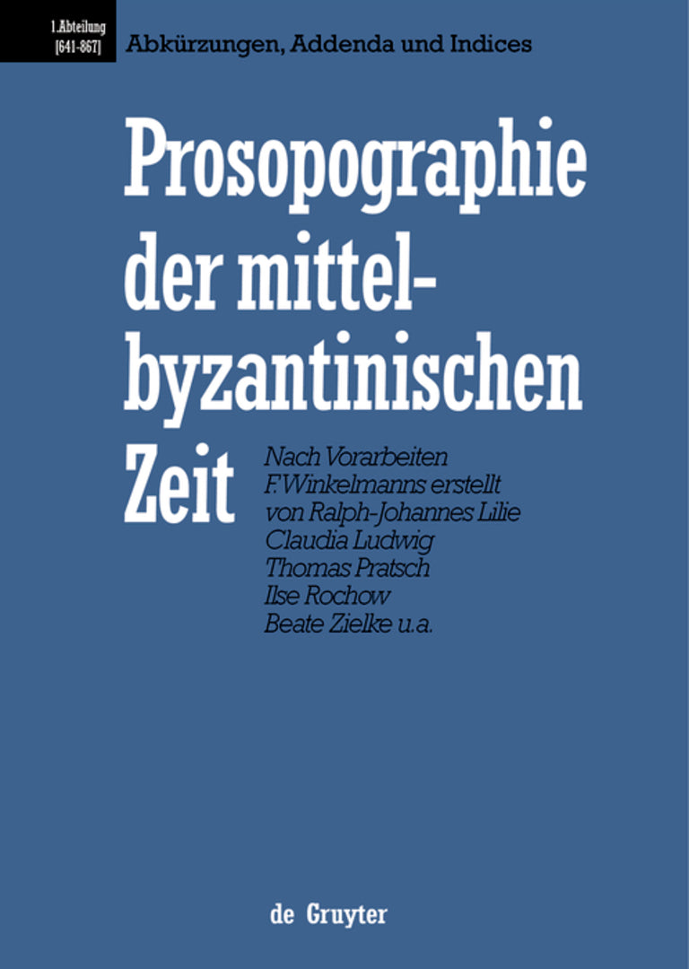 Cover image for Abkürzungen, Addenda und Indices ISBN 9783110174564