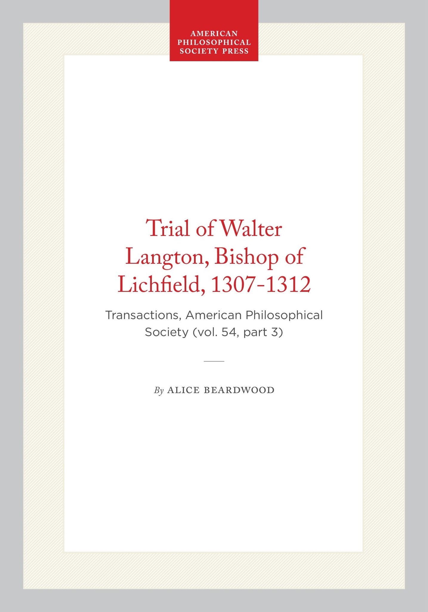 Trial of Walter Langton, Bishop of Lichfield, 1307-1312