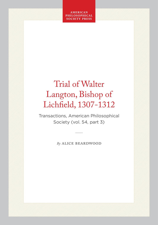 Trial of Walter Langton, Bishop of Lichfield, 1307-1312