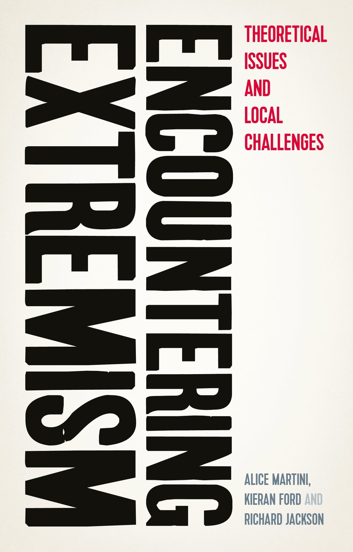Cover image for Encountering extremism ISBN 9781526136602