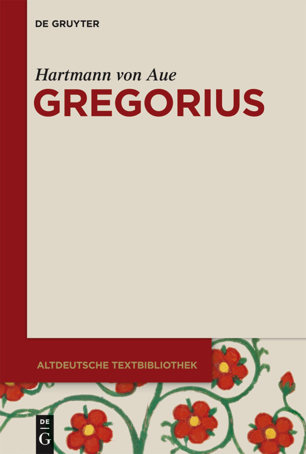 Cover image for Gregorius ISBN 9783110258431