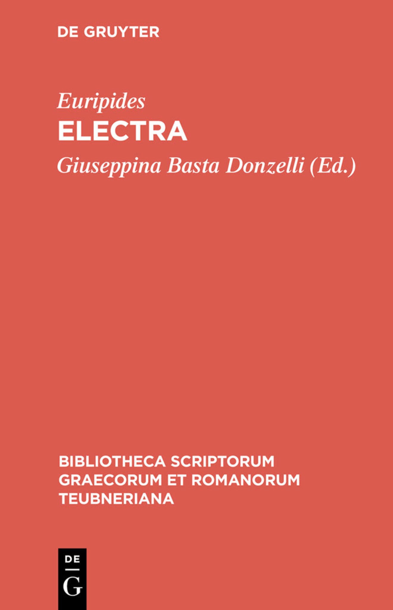 Cover image for Electra ISBN 9783598712456