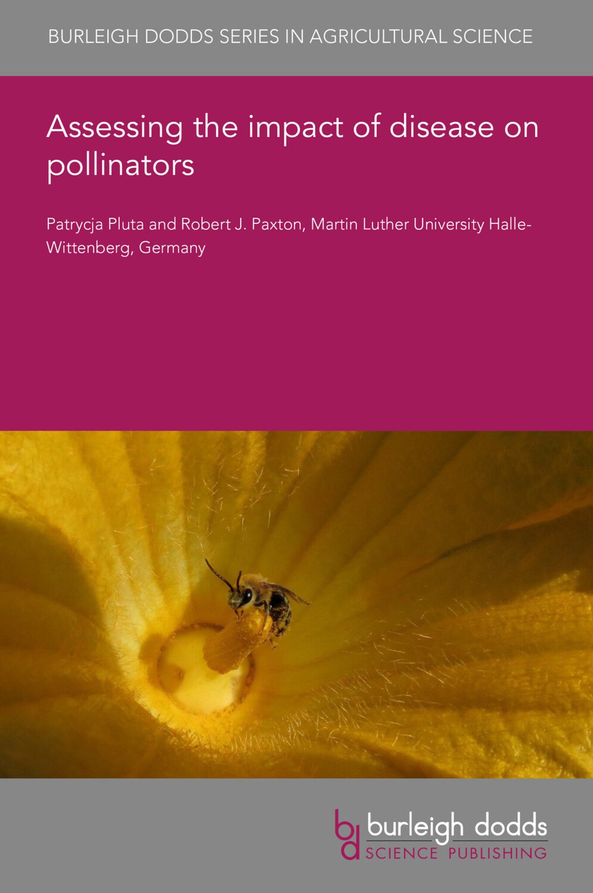 Cover image for Assessing the impact of disease on pollinators ISBN 9781801467513
