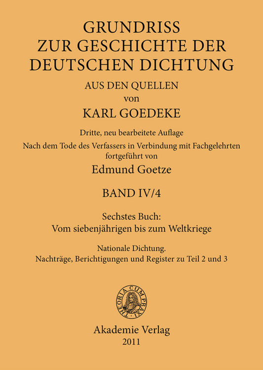 Sechstes Buch: Vom siebenjährigen bis zum Weltkriege