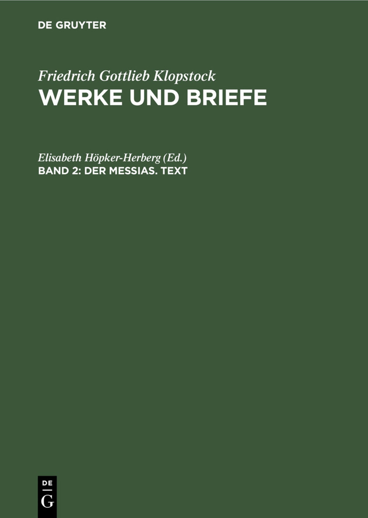 Der Messias. Text