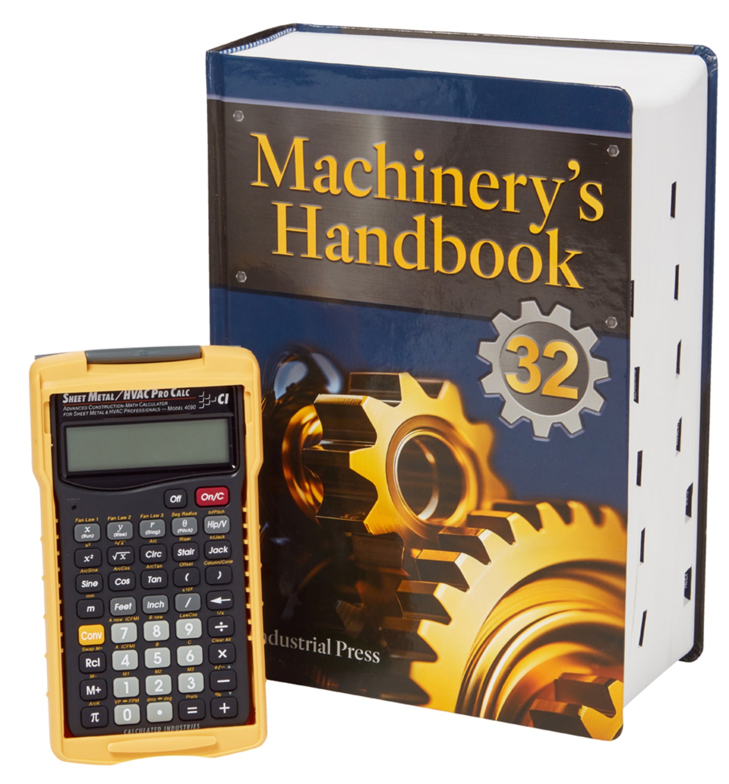 Cover image for Machinery’s Handbook 32nd Edition & 4090 Sheet Metal / HVAC Pro Calc Calculator (Set): Large Print ISBN 9780831147327