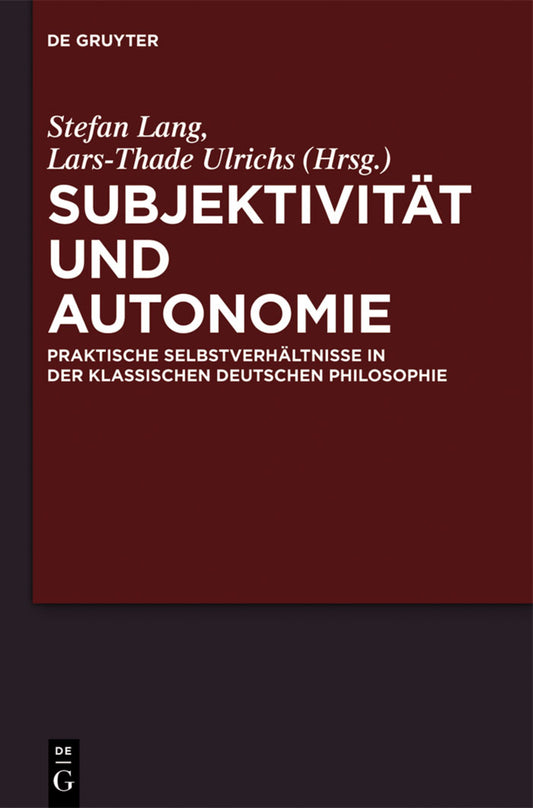 Subjektivität und Autonomie