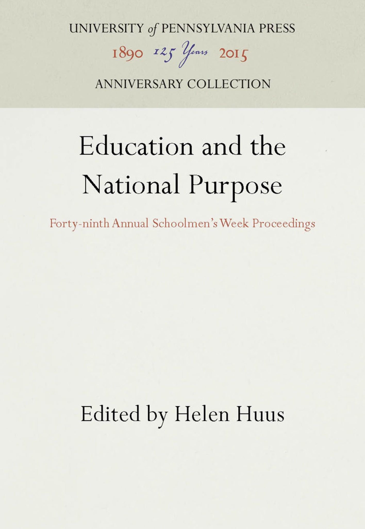 Education and the National Purpose