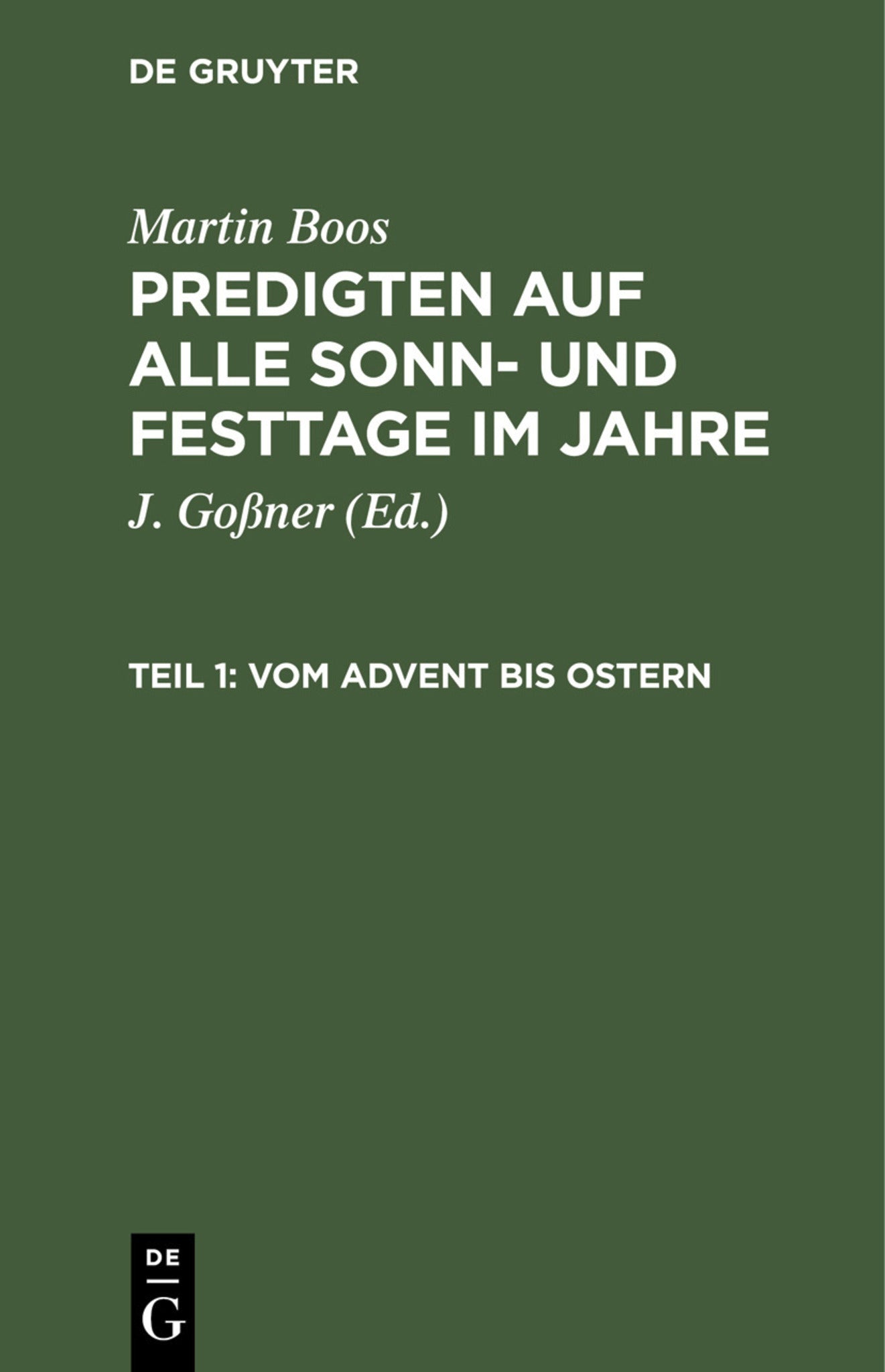 Vom Advent bis Ostern