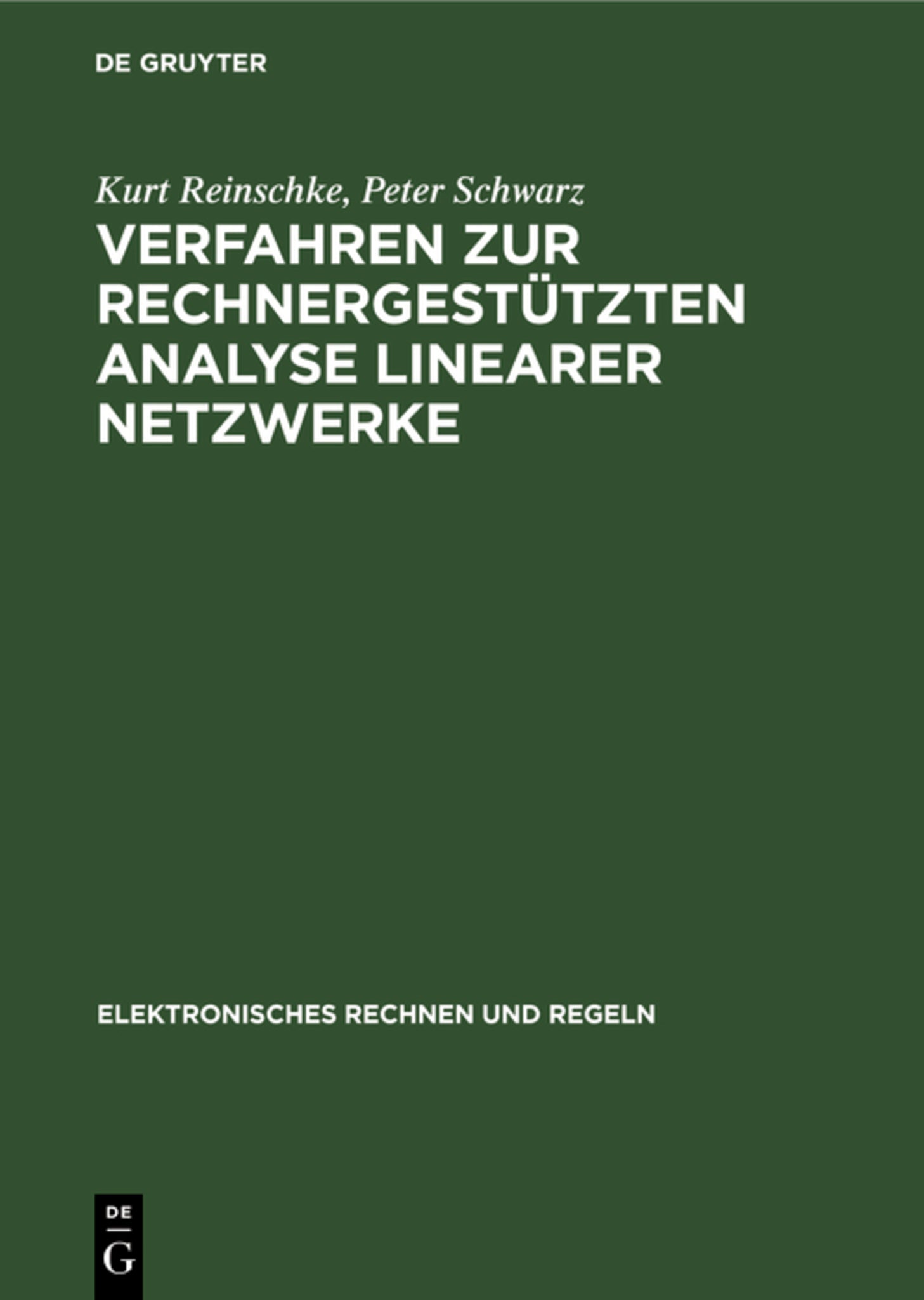 Verfahren zur rechnergestützten Analyse linearer Netzwerke