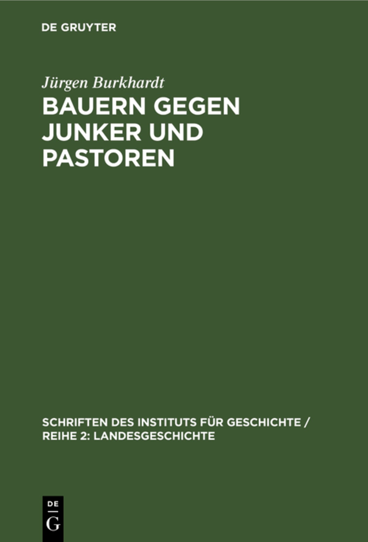 Bauern gegen Junker und Pastoren