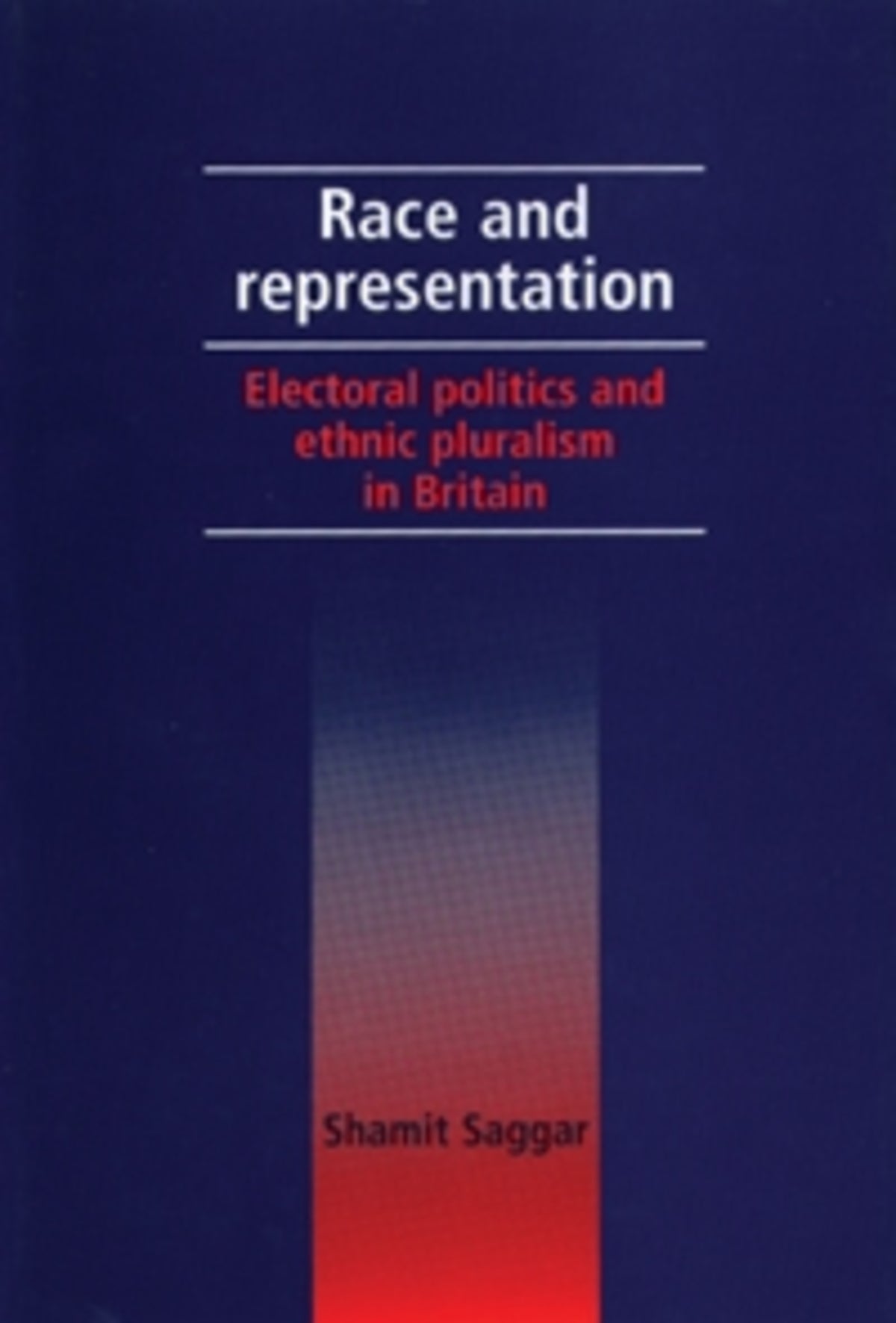 Cover image for Race and representation ISBN 9780719080395