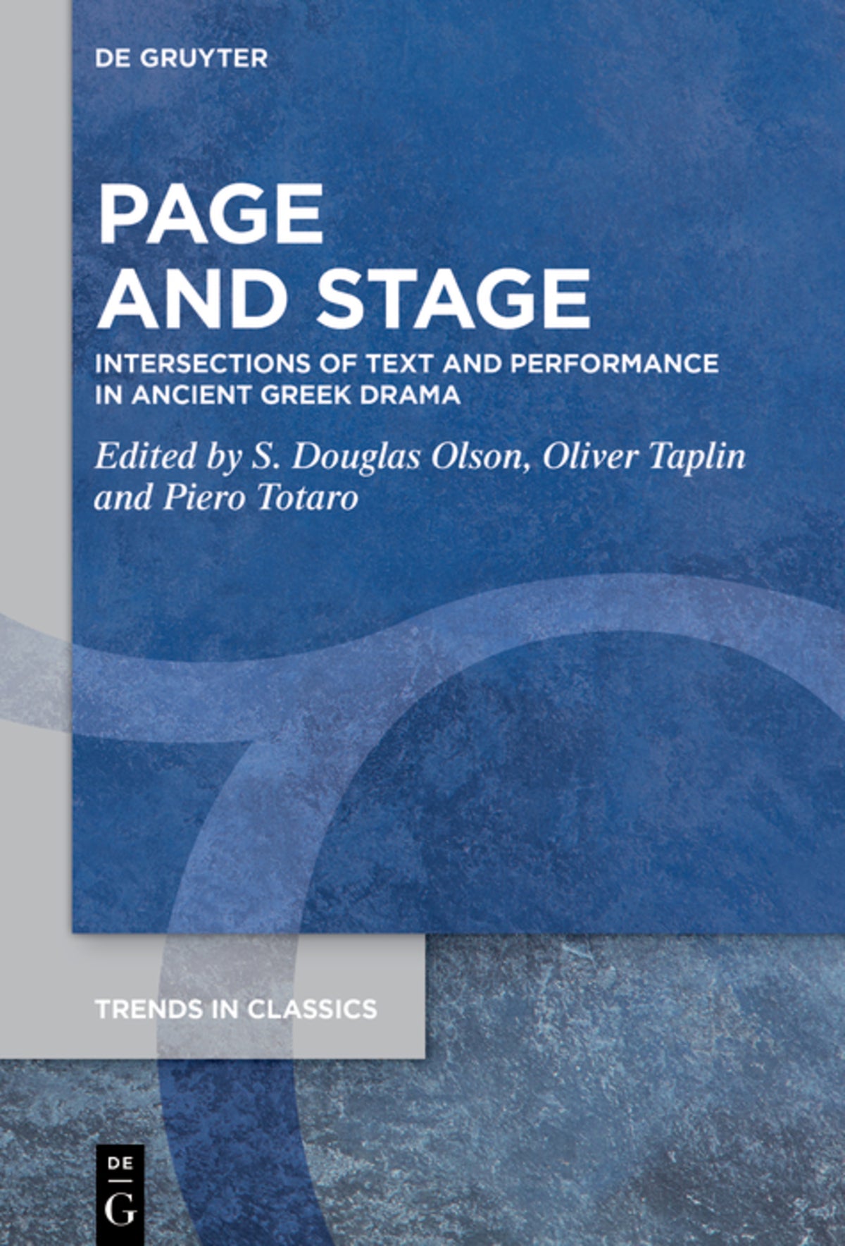 Cover image for Page and Stage ISBN 9783111247397