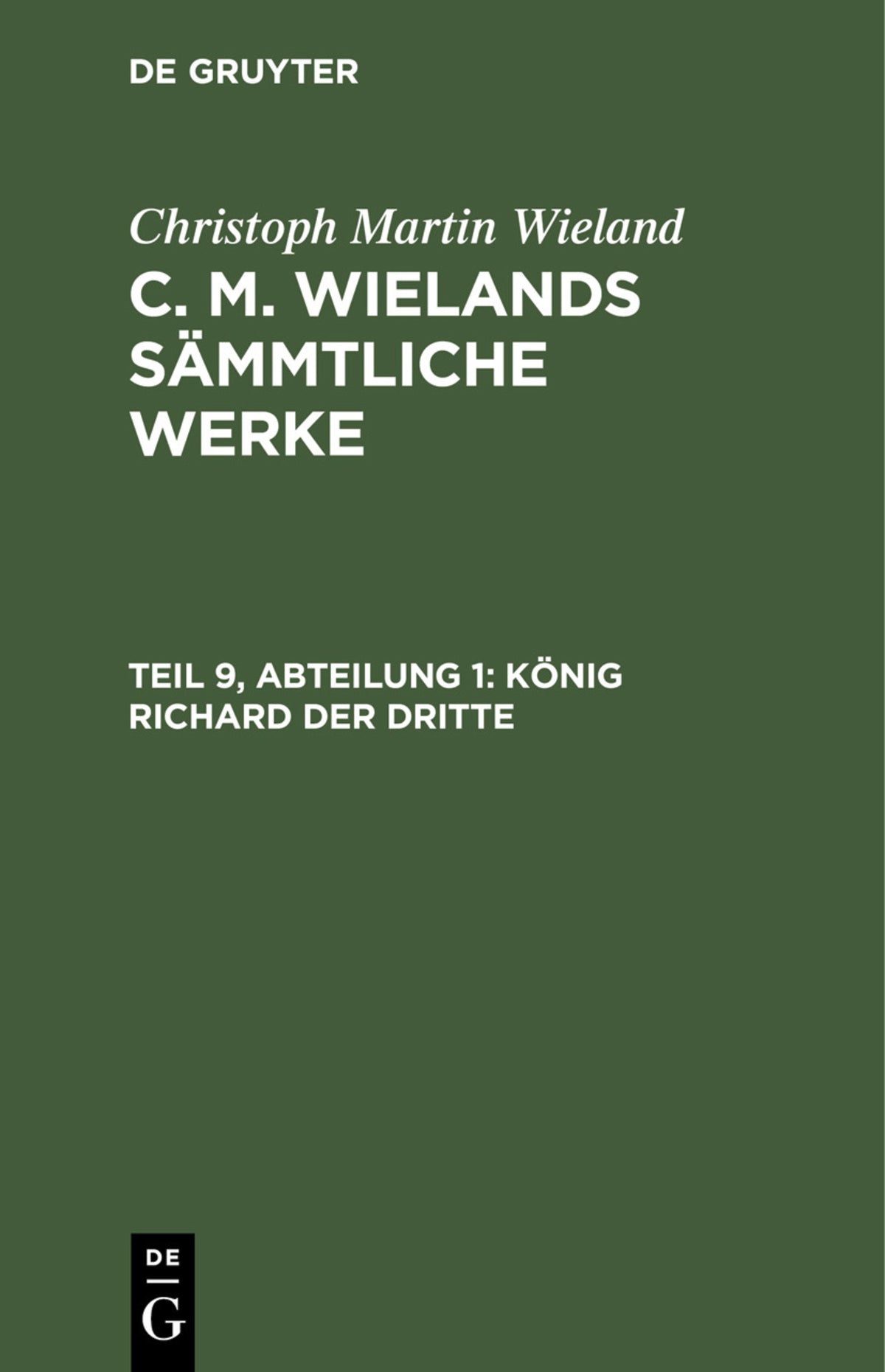 Cover image for König Richard der dritte ISBN 9783112411674