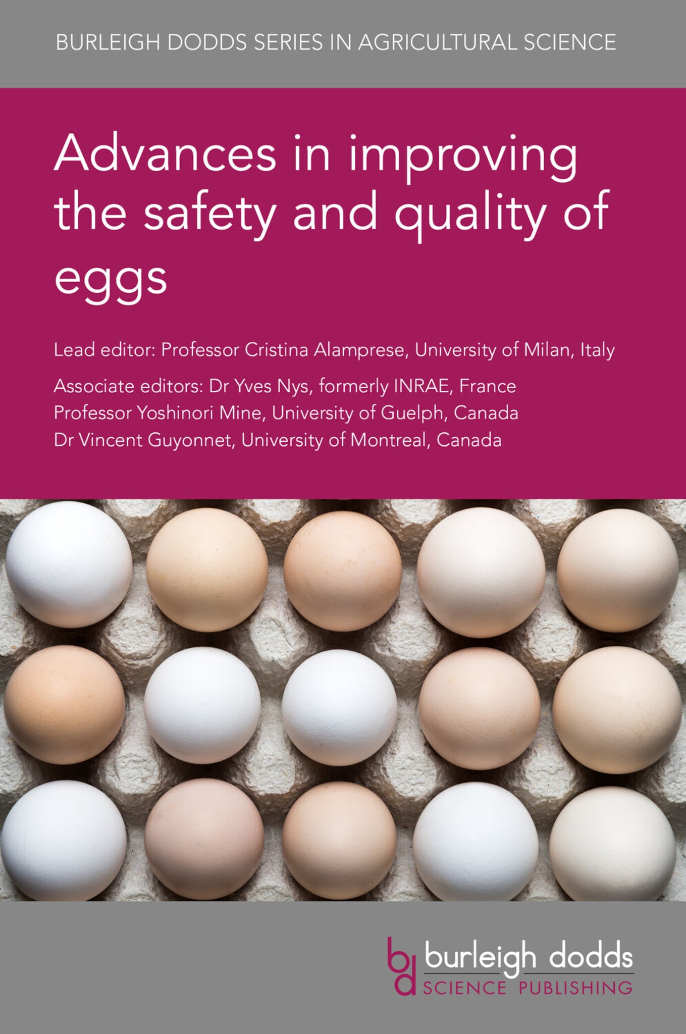 Cover image for Advances in improving the safety and quality of eggs ISBN 9781801468756