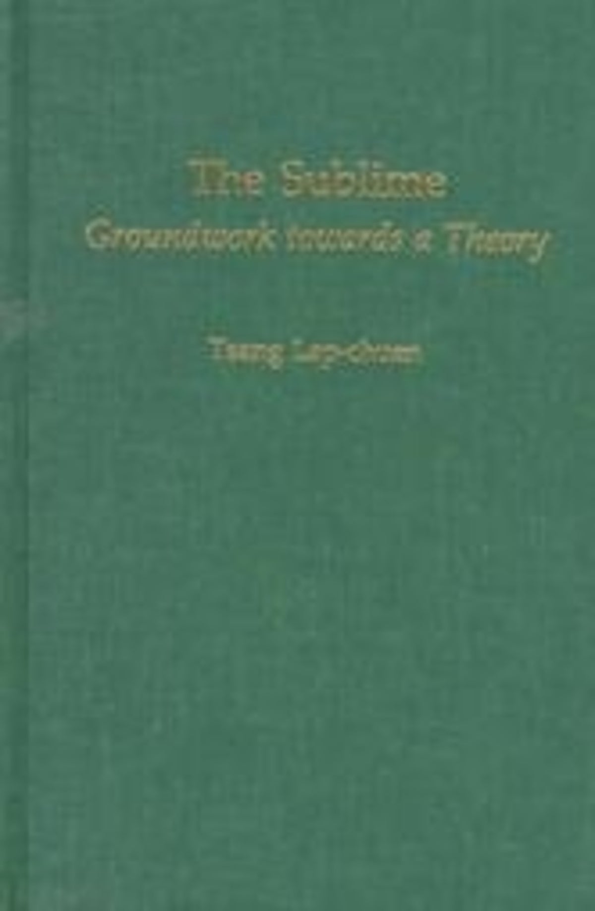 Cover image for The Sublime ISBN 9781580460279