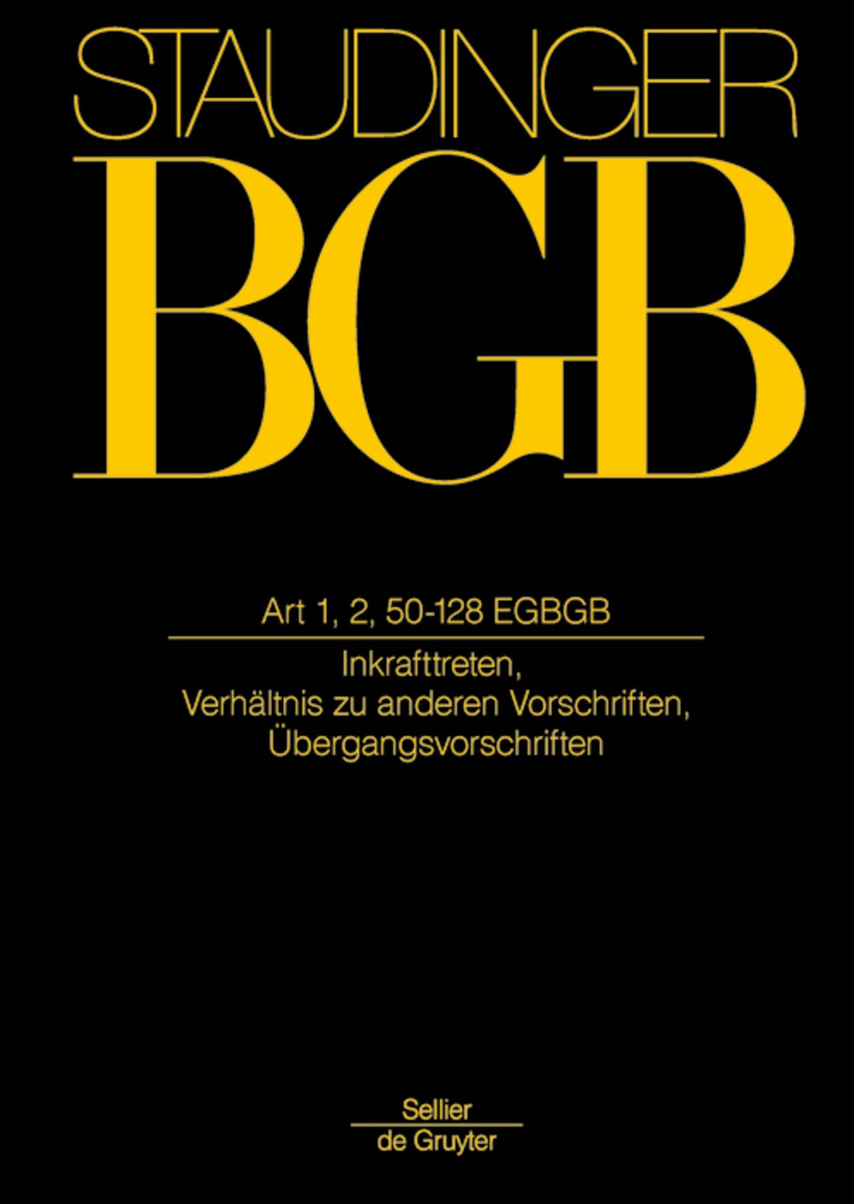 Cover image for Art 1, 2, 50-218 EGBGB ISBN 9783805912716