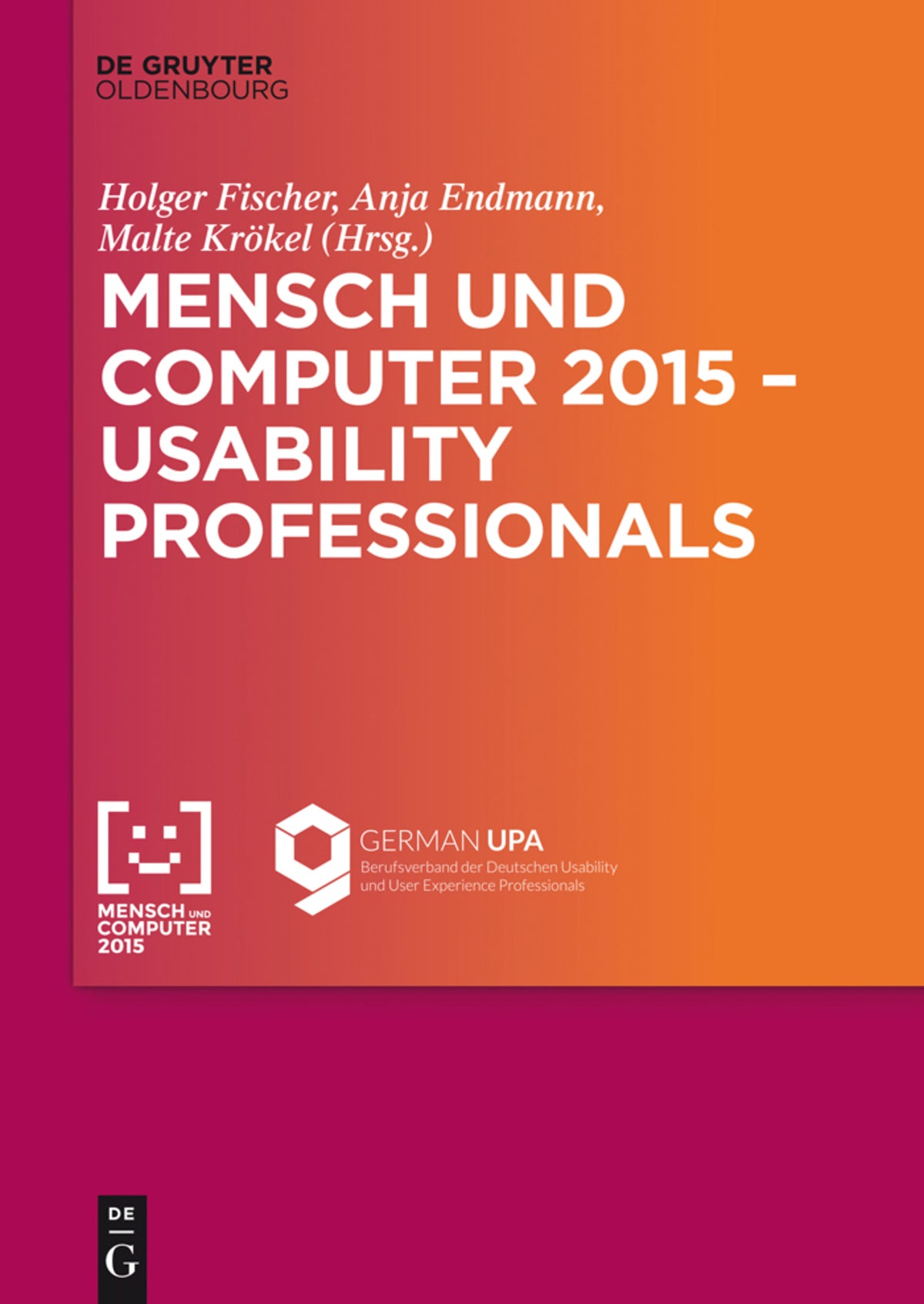 Cover image for Mensch und Computer 2015 – Usability Professionals ISBN 9783110443325
