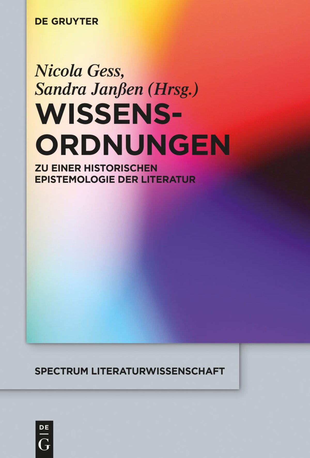 Cover image for Wissens-Ordnungen ISBN 9783110349764