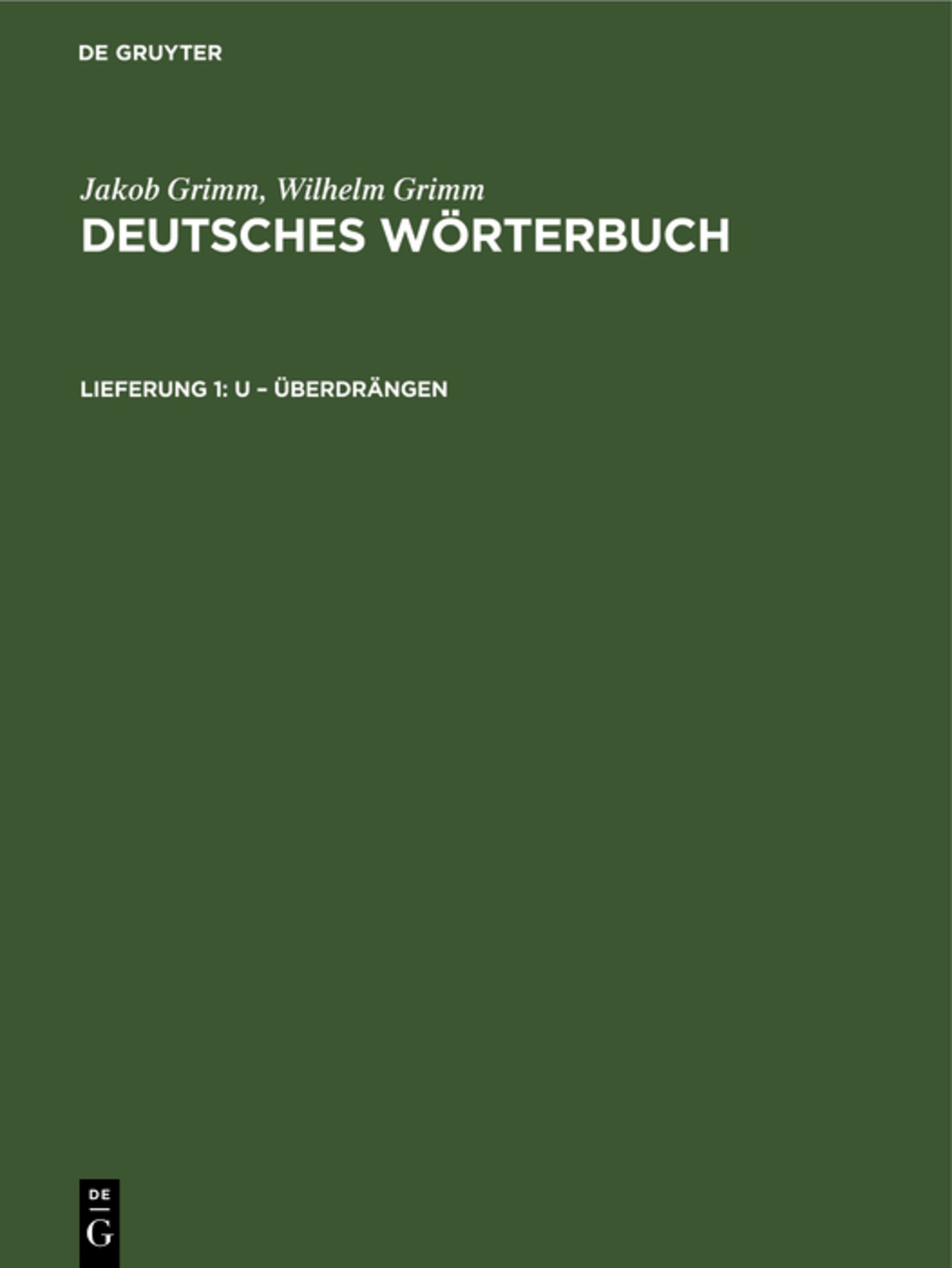 U – Überdrängen