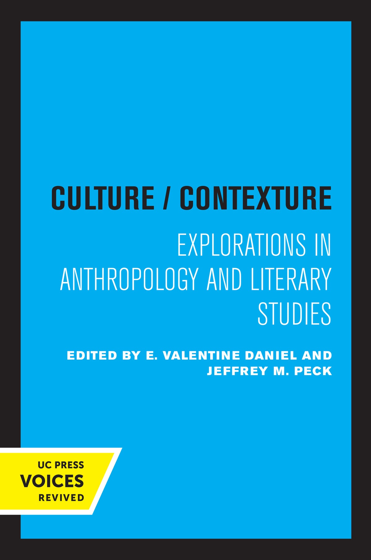 Cover image for Culture/Contexture ISBN 9780520323681