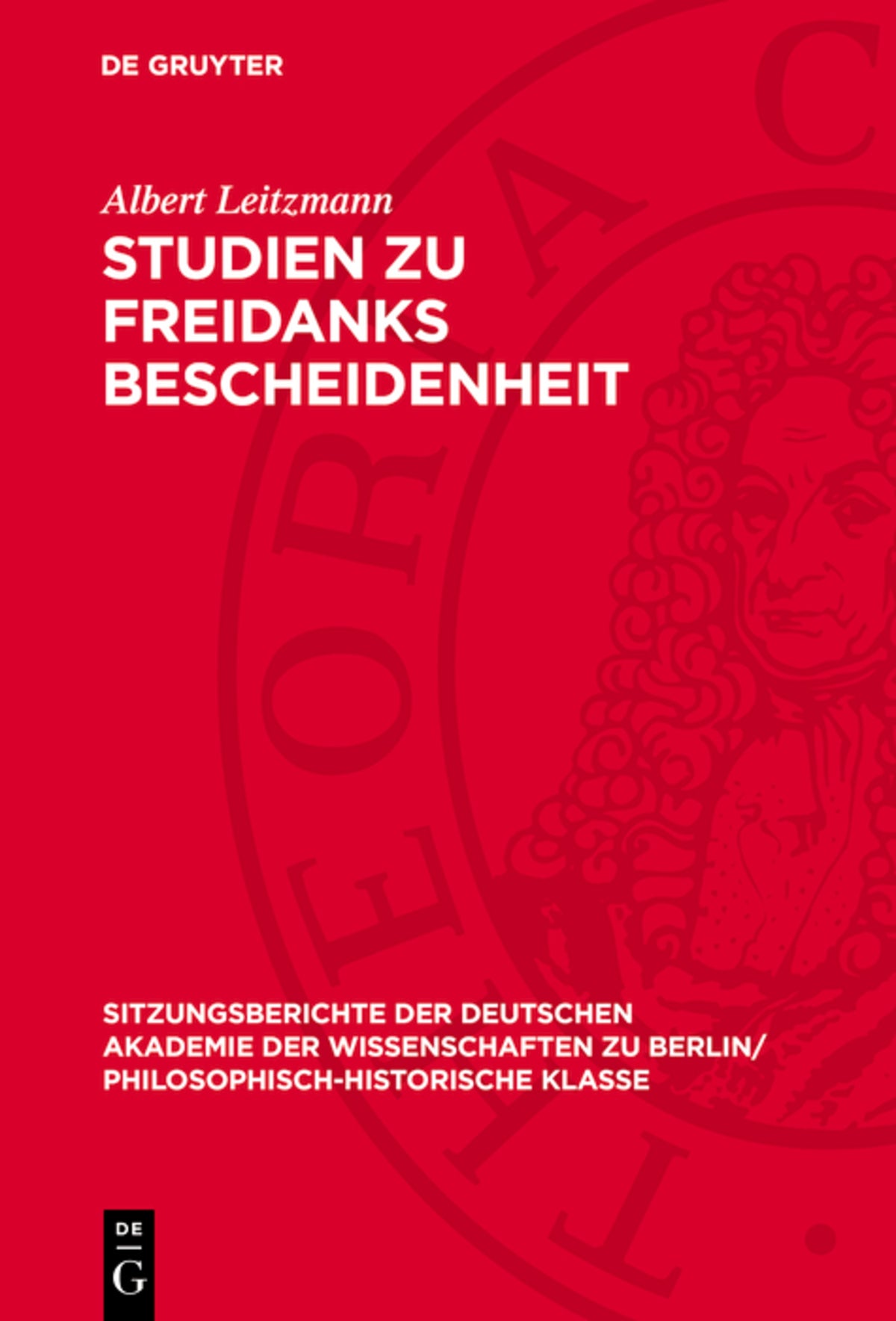 Cover image for Studien zu Freidanks Bescheidenheit ISBN 9783112726822