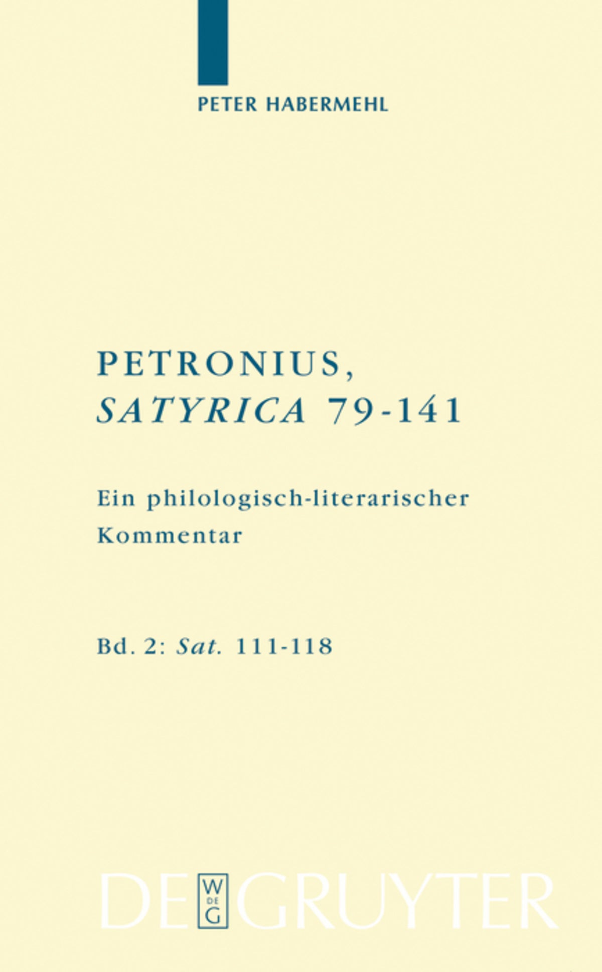 Cover image for Sat. 111–118 ISBN 9783110191097