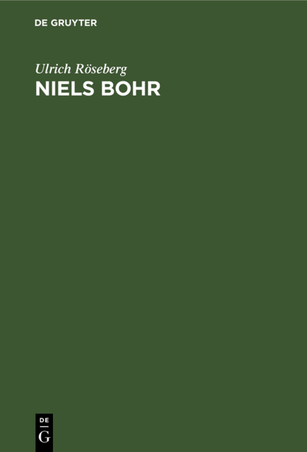 Cover image for Niels Bohr ISBN 9783112478035
