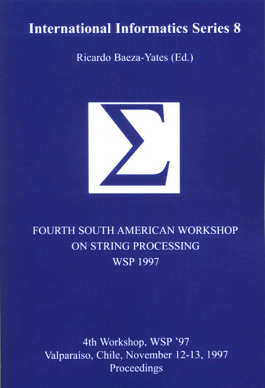 Fourth South American Workshop on String Processing (WSP 1997)
