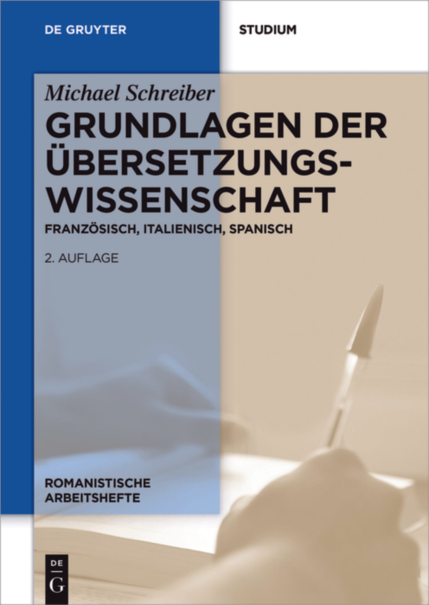 Cover image for Grundlagen der Übersetzungswissenschaft ISBN 9783110470161