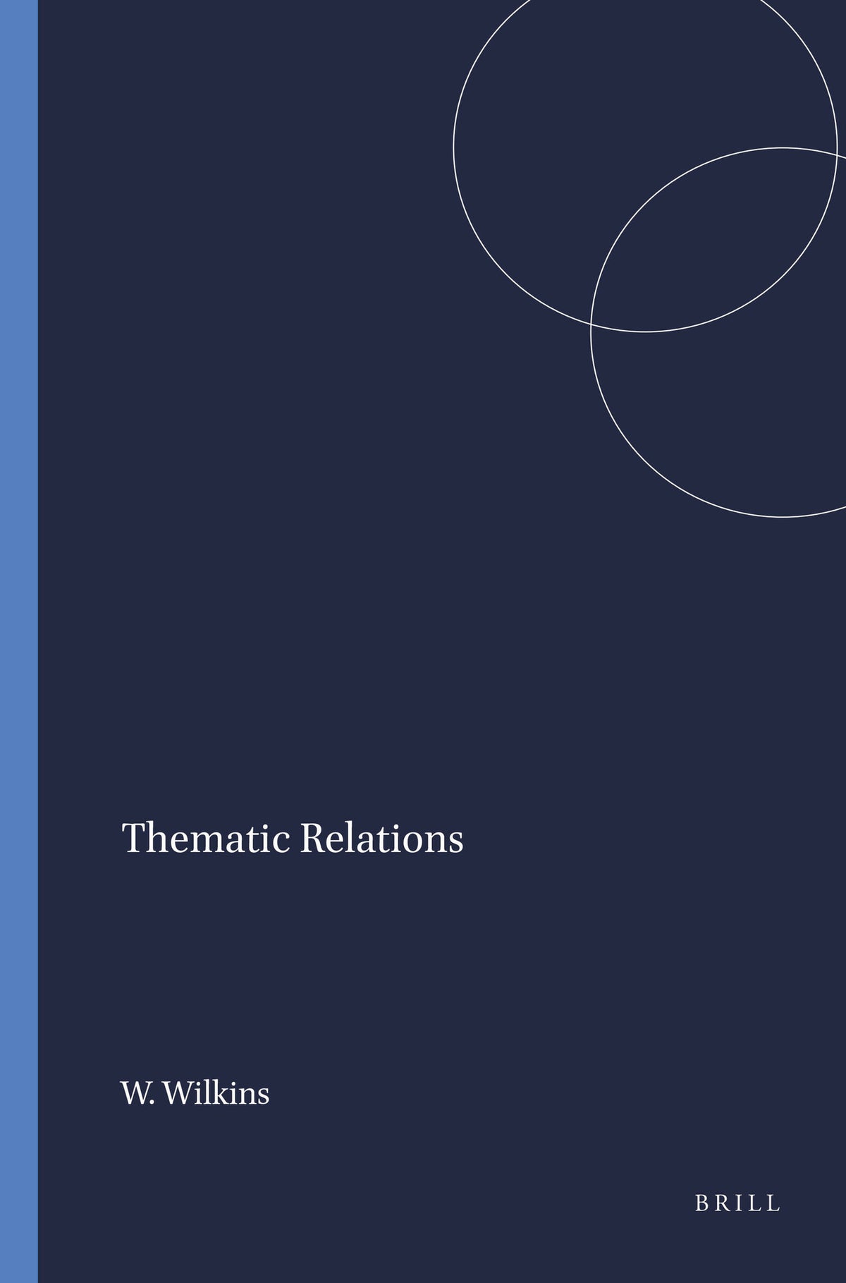 Cover image for Thematic Relations ISBN 9789004364653